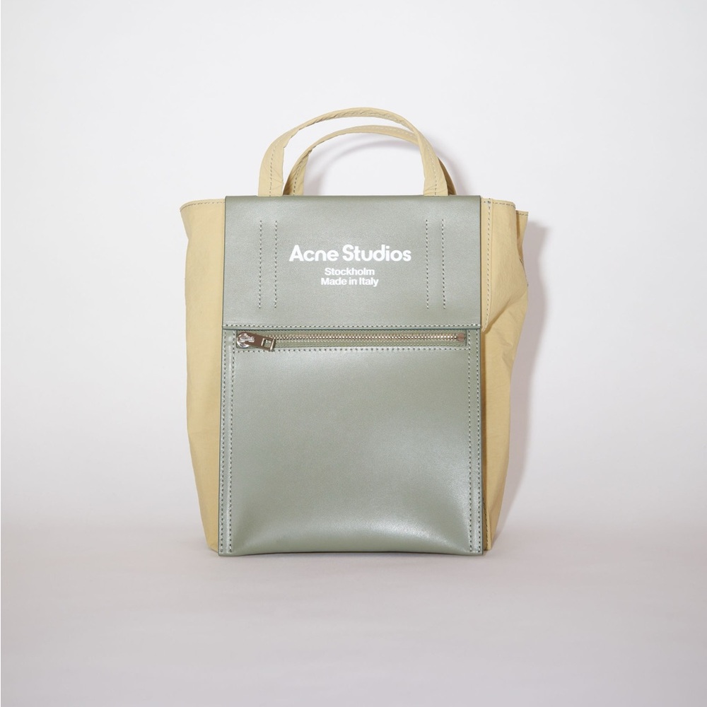 Acne Studios papery nylon tote bag - olive green
